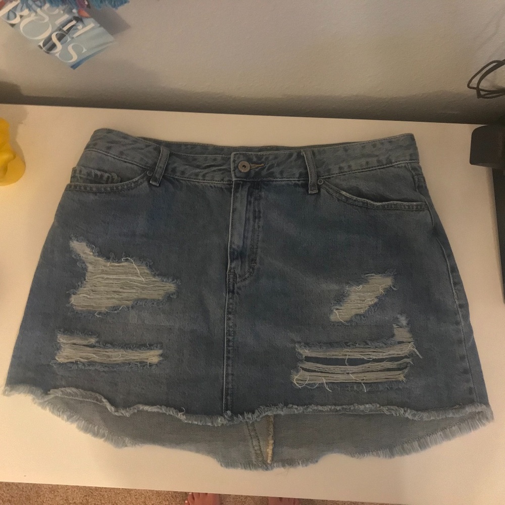 Denim Mini Skirt - Picture 1 of 2